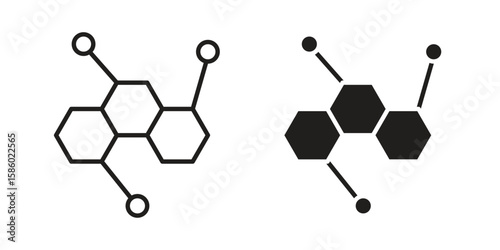 Hormones icon. linear style sign for mobile concept and web design.