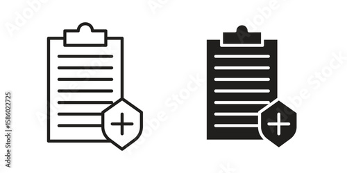 Health insurance icon. linear style sign for mobile concept and web design.