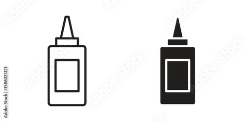 Glue icon. linear style sign for mobile concept and web design.
