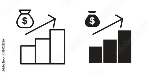 Fiscal policy icon. linear style sign for mobile concept and web design.