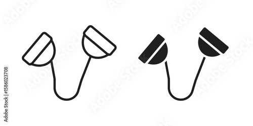 Exercise bands icon. linear style sign for mobile concept and web design.