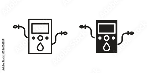 Dialysis icon. linear style sign for mobile concept and web design.