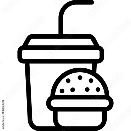 Burger soda Icon