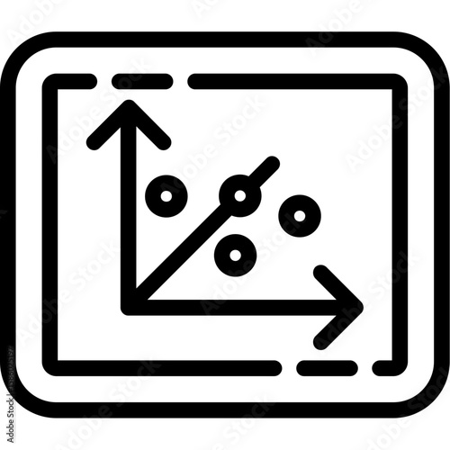 Chart scatter Icon