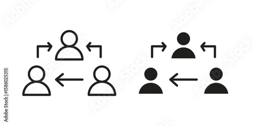 Coordinate icon. linear style sign for mobile concept and web design.