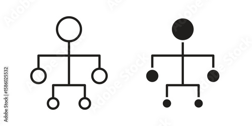 Consolidation icon. linear style sign for mobile concept and web design.