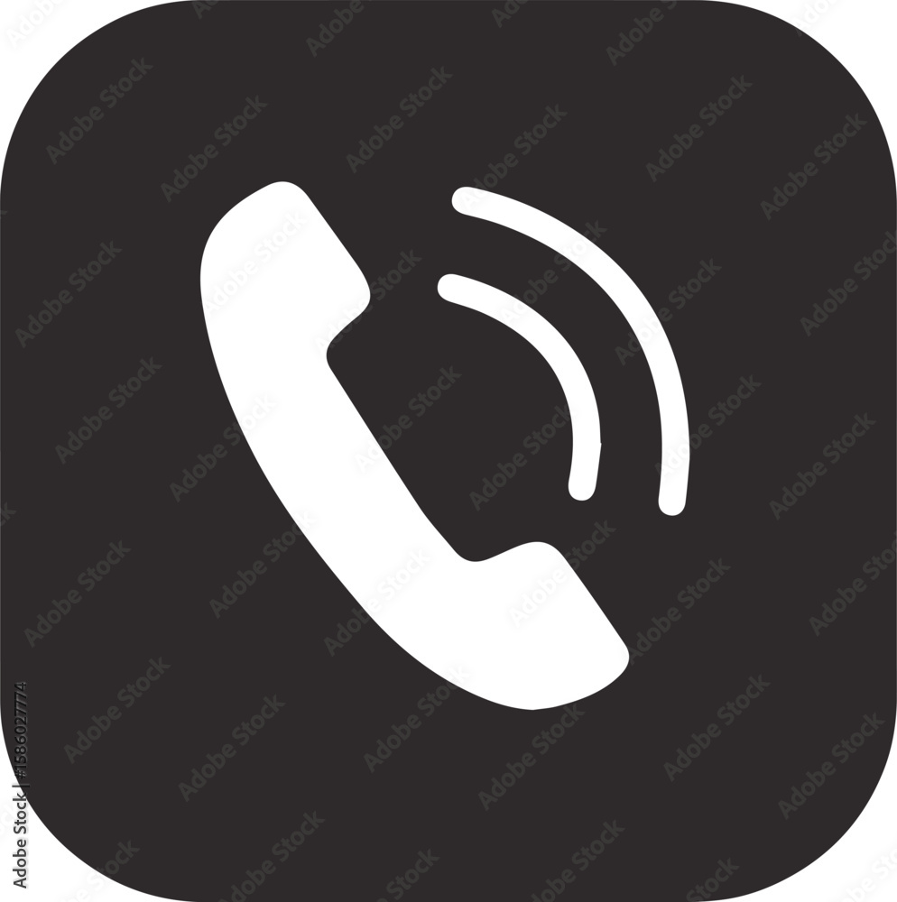 phone icon on white background phone icon on white background