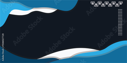 Abstract paper cut shape wave background