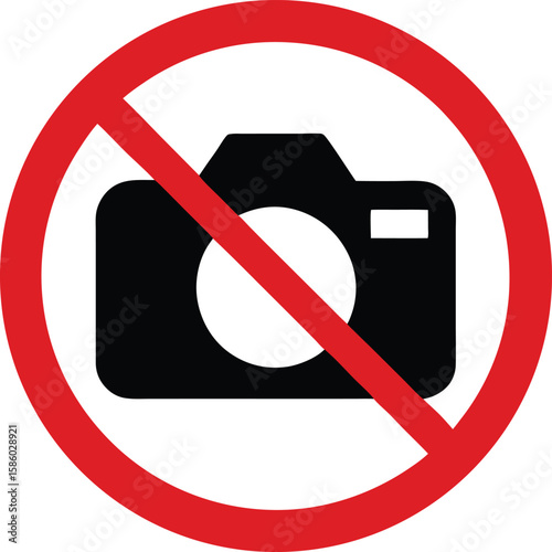 No Photography Sign Prohibiting Photography