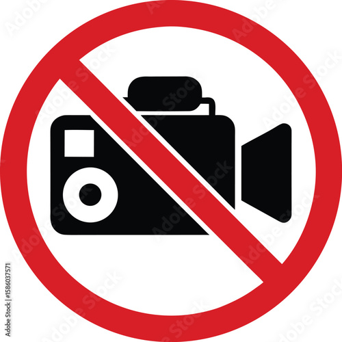 No Photography or Videography Allowed Sign