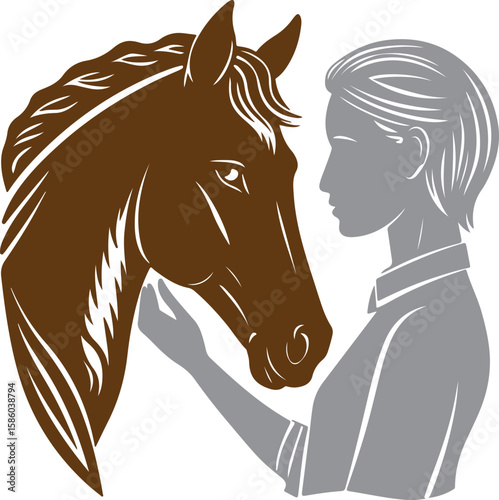 silhouette of a horse