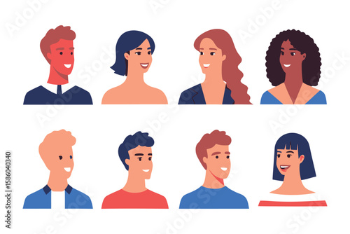Diversity in Perspective: A vibrant collage showcasing a mosaic of diverse individuals, capturing unique expressions and styles.