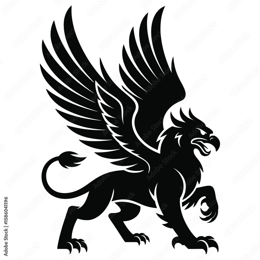 custom made wallpaper toronto digitalDragon silhouette flying over mountain vector isolated black and white fantasy design