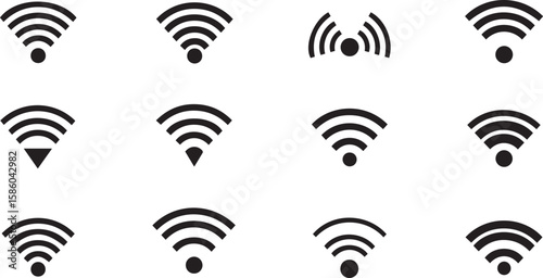 Wifi Vector Icons | Wireless Network and Internet Signal Set