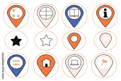 Free Download GPS and Location Icon Collection on White Background - GFXLoad