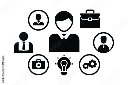 Remote Work and Freelance Icon Collection for Business Use