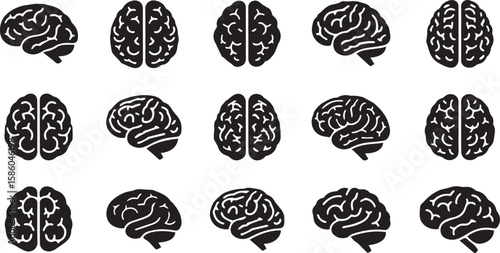 Brain Vector Icons | Mind and Intelligence Illustration Set