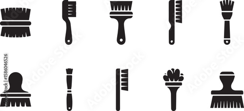 Brush Vector Icons | Painting and Art Tool Set