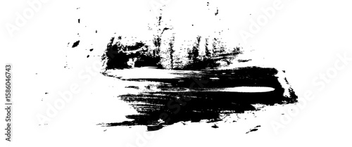 Vector grunge brush strokes texture rough black scratches for wallpaper.