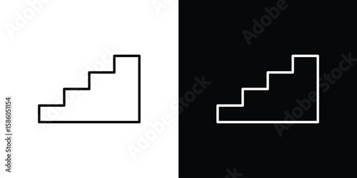 Foto Stairs icon For your design, logo