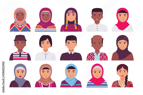 Diversity United: A vibrant illustration of diverse individuals from around the globe, showcasing the beauty of unity and inclusion. The image reflects a range of cultures, backgrounds.