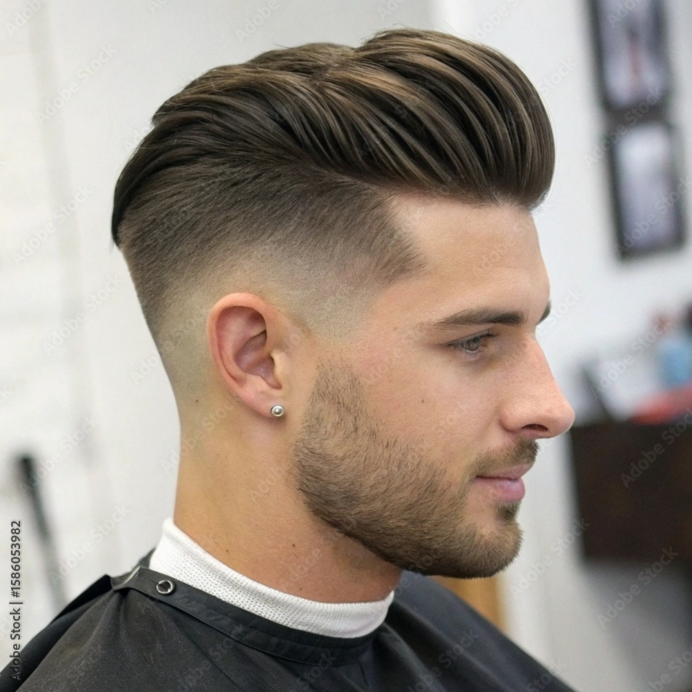 Obraz premium trending a hair style a man