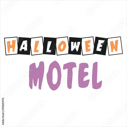 Halloween Motel  Halloween T-shirt Design