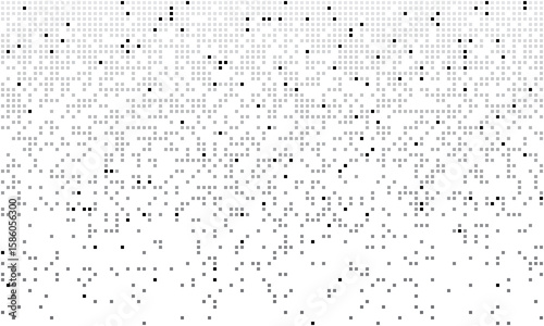 Dissolved filled square dotted vector background or icon with disintegration effect.