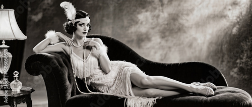 young woman with in the 1920s