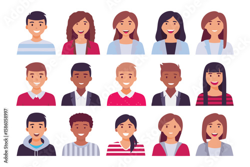Diverse Smiling Faces Collection