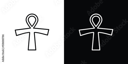 Εκτύπωση καμβά Ankh icon For your design, logo