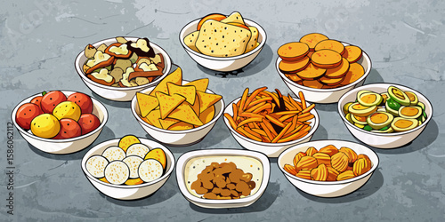 Delicious Easter cake and fresh flowers with eggs for a festive breakfast