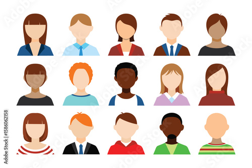 Diversity in Perspective: A vibrant collection of diverse faces, each representing a unique individual, showcasing the beauty of inclusivity and varied backgrounds.