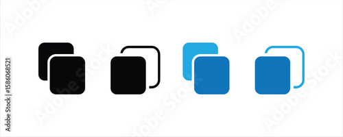 copy duplicate layer icon vector. copy symbol vector 