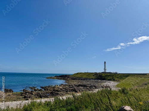 Lighthouse in Greyhope Bay, Aberdeen