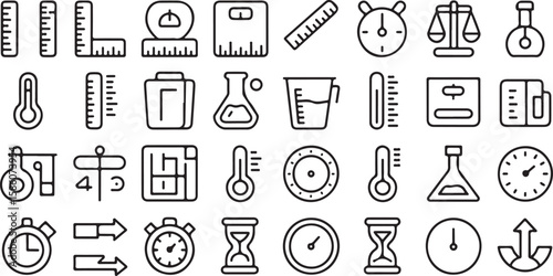 Measuring devices and scientific instruments ruler scale