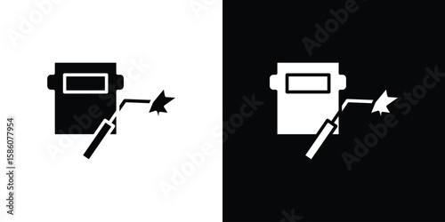 Konstfotografi Welding icons flat design concept for graphics.
