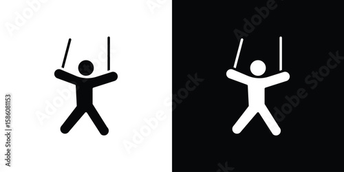Tablou pe pânză Puppet icons flat design concept for graphics.