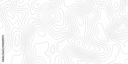 Lines topography stylized height of the lines map. Topographic map background geographic line map with seamless ornament design. 