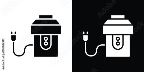 Tableau sur toile Garbage disposal icons flat design concept for graphics.
