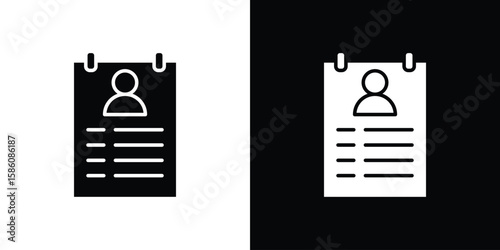 Photos Curriculum icons flat design concept for graphics.