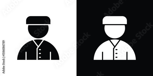 Billede på lærred Concierge icons flat design concept for graphics.