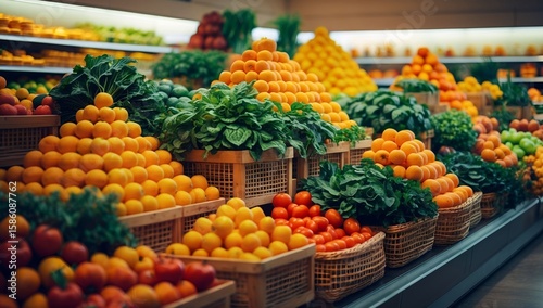 fruit and vegetables at the market