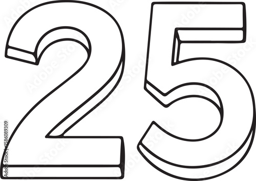 Dynamic illustration of a person celebrating the arrival of 25, representing success and new ambitions.