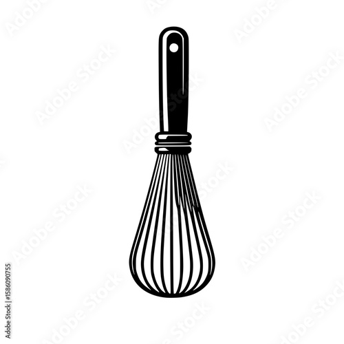 kitchen whisk isolated on white
