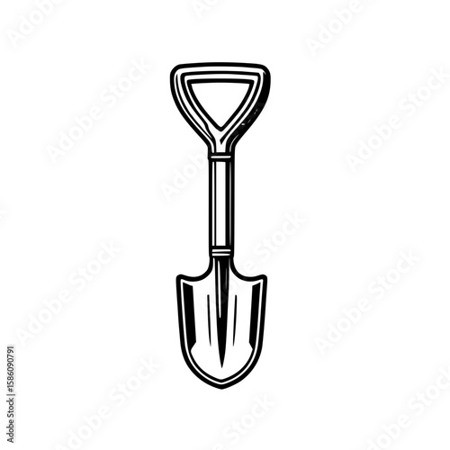 shovel isolated on white background