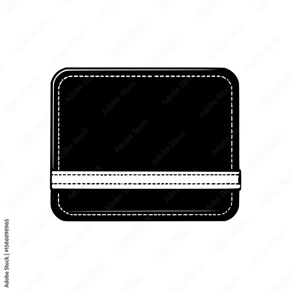 Fototapeta premium black and white wallet icon