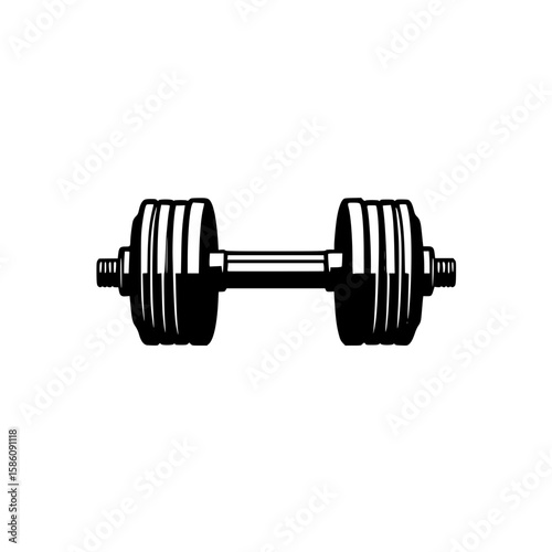 dumbbell isolated on white background