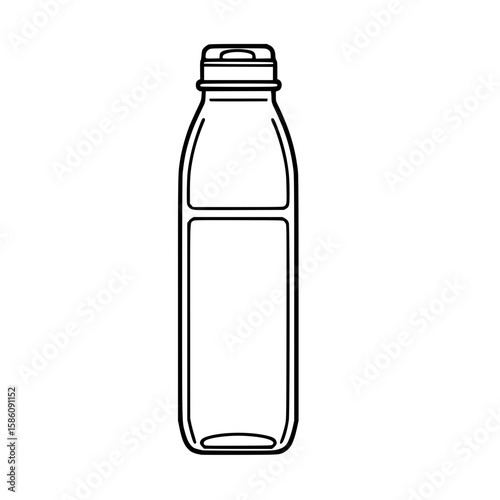 bottle of water isolated