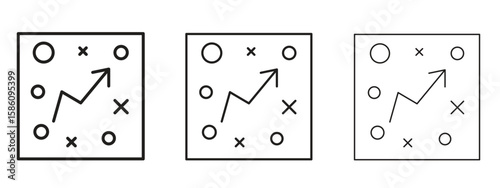 Bild auf Leinwand Tactical icon